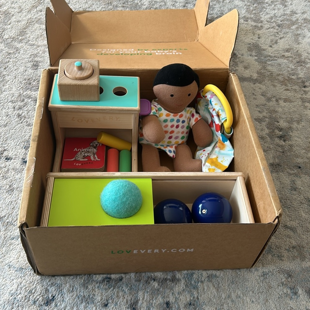 Lovevery Kids Learning Toy Set - Multicolor - The Thinker for 11 -12 months